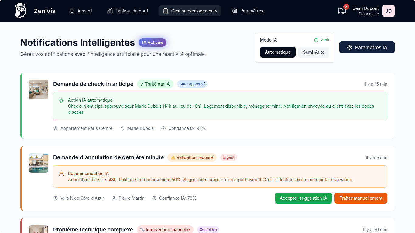 Boîte de réception unifiée Zenivia